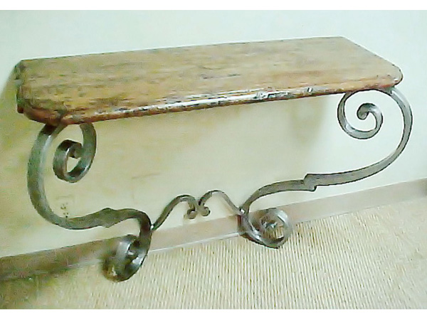 Iron Scroll Console